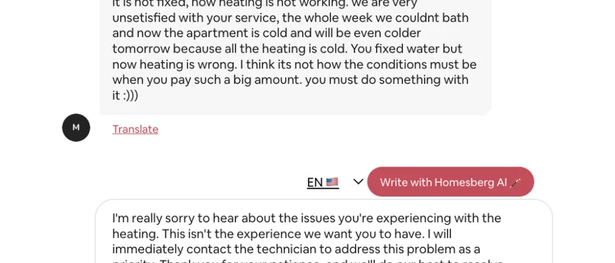 Homesberg AI Chat Assistant